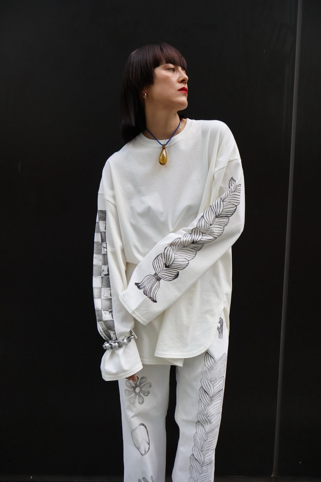 【予約商品】Mediam ×「STAMP DOODLE」Pullover 【11月下旬発送予定】