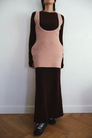 2way Form Mini knit dress
