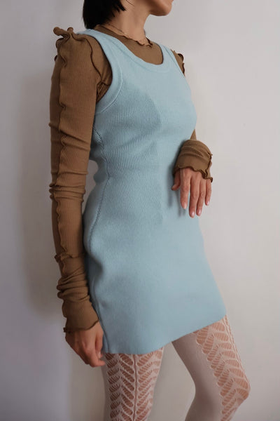 画像をギャラリービューアに読み込む, 2way Form Mini knit dress

