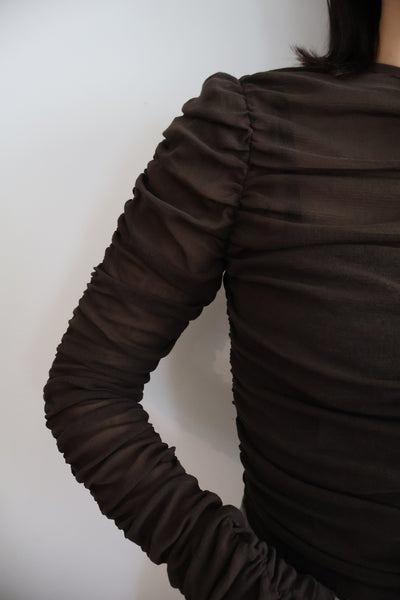 Load image into Gallery viewer, Cotton Tulle Gather Top

