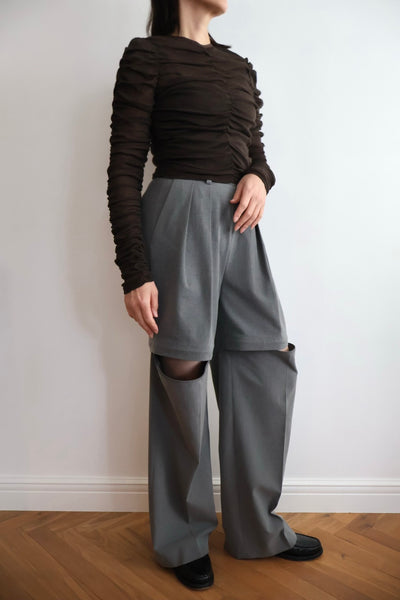 Load image into Gallery viewer, Cotton Tulle Gather Top
