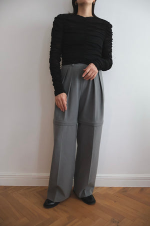 Cotton Tulle Gather Top