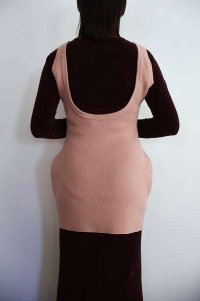 画像をギャラリービューアに読み込む, 2way Form Mini knit dress
