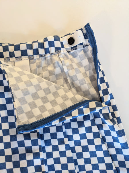 画像をギャラリービューアに読み込む, Kids checkered Pants Skirt
