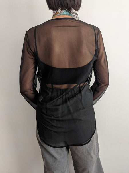 画像をギャラリービューアに読み込む, Sheer Long Tee

