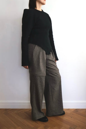 Wool Knit Bodysuit Like Pullover