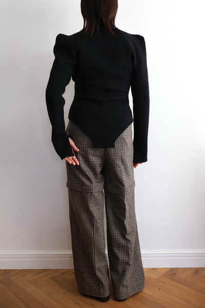 画像をギャラリービューアに読み込む, Wool Knit Bodysuit Like Pullover
