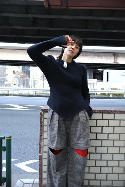 画像をギャラリービューアに読み込む, Wool Knit Bodysuit Like Pullover
