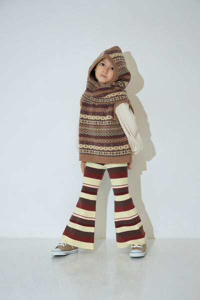 Load image into Gallery viewer, Kids Rib Border Bell Bottoms
