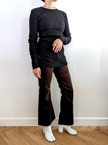 画像をギャラリービューアに読み込む, Rib Cut Pullover
