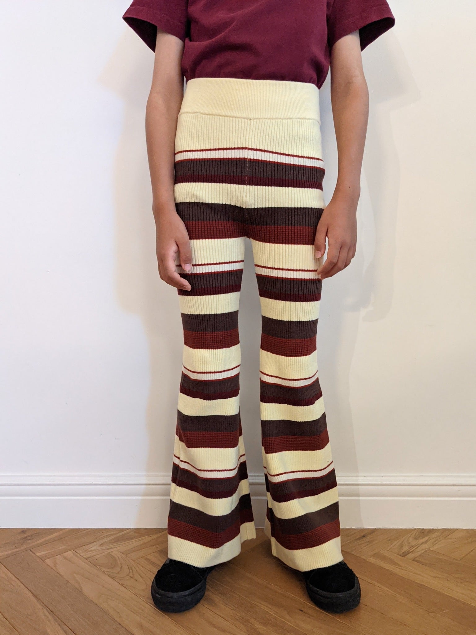 Kids Rib Border Bell Bottoms