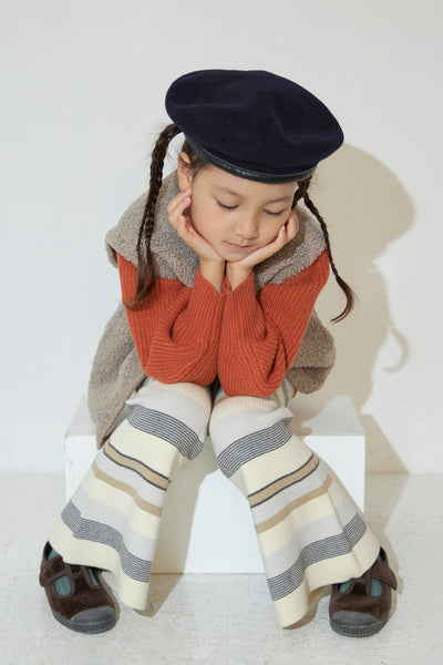 Load image into Gallery viewer, Kids Rib Border Bell Bottoms
