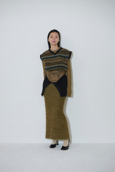 Load image into Gallery viewer, Fringe Maxi skirt
