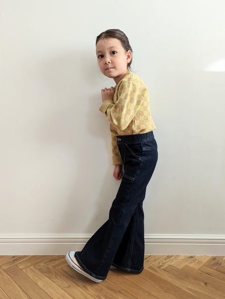 画像をギャラリービューアに読み込む, Kids Center Press Denim Pants
