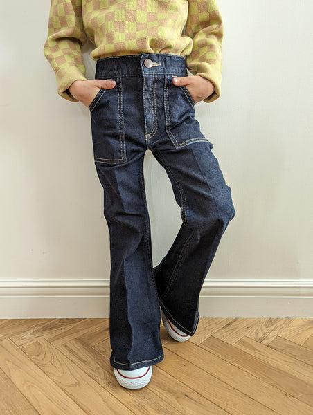 画像をギャラリービューアに読み込む, Kids Center Press Denim Pants
