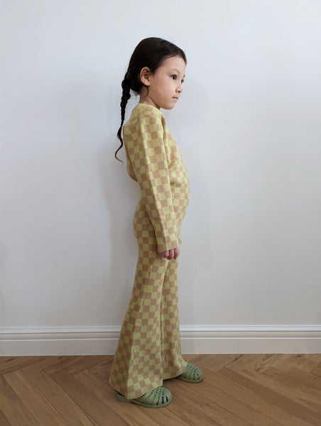 画像をギャラリービューアに読み込む, Kids Checkered Bell Bottoms
