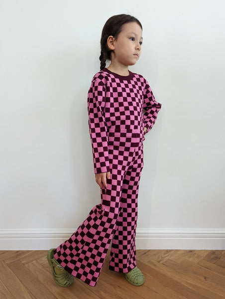 Load image into Gallery viewer, RESTOCK - Kids Checkered Bell Bottoms
